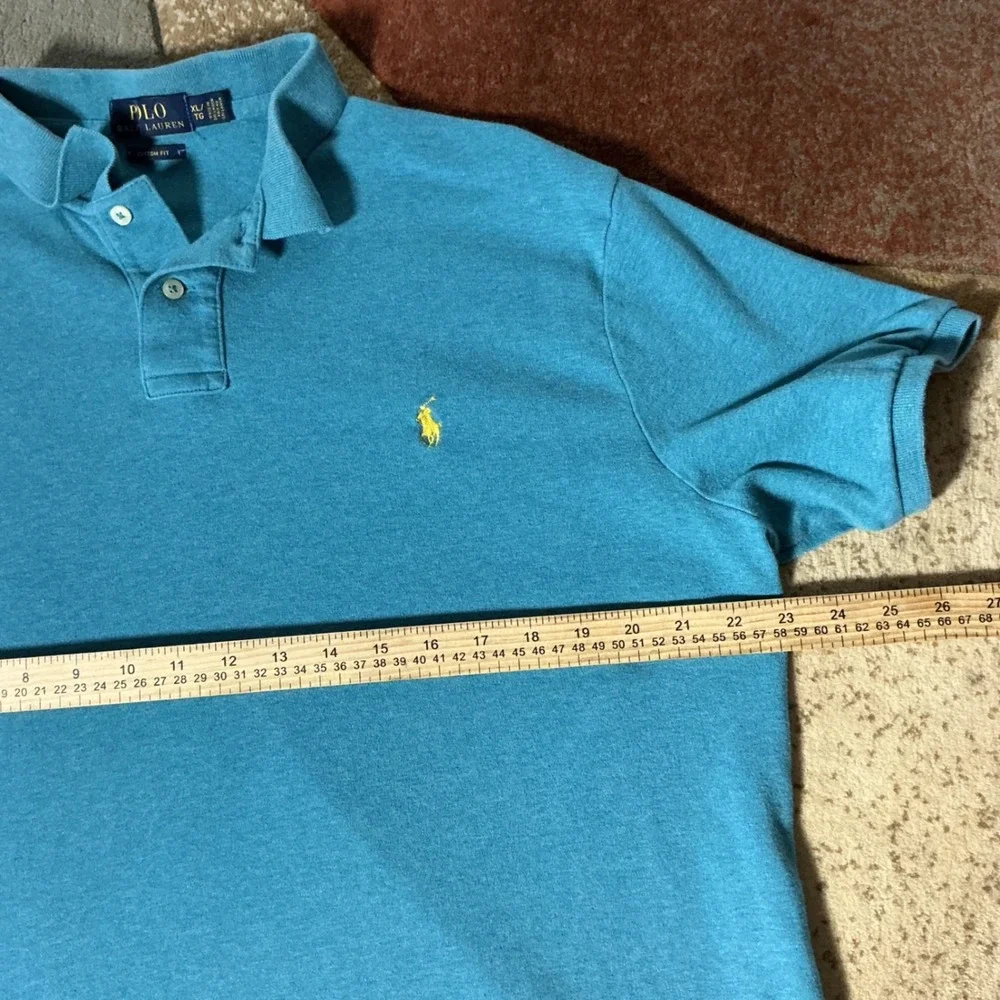 Polo Ralph Lauren Old Money Mens Custom Fit Polo Preppy‎ Shirt XL